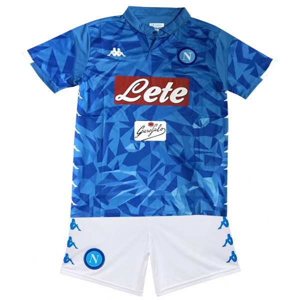 Camiseta Napoli 1ª Niños 2018-2019 Azul Blanco